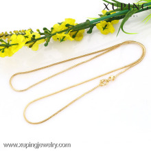 42624-Xuping Wholesale Simple Design Gold Necklace Jewelry